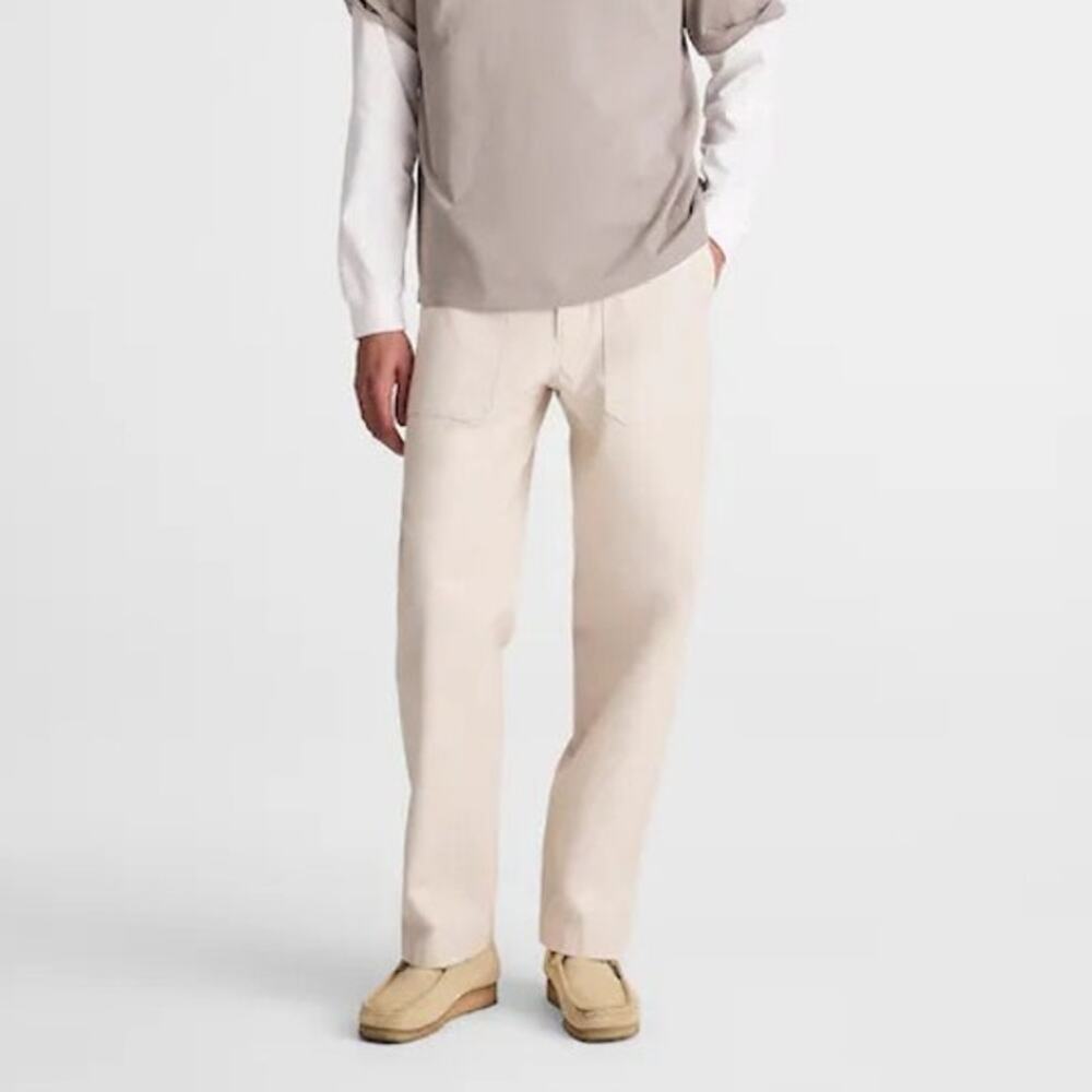 Madewell Men's Fatigue Pant Reverse Sateen Stone Size 33 NWT